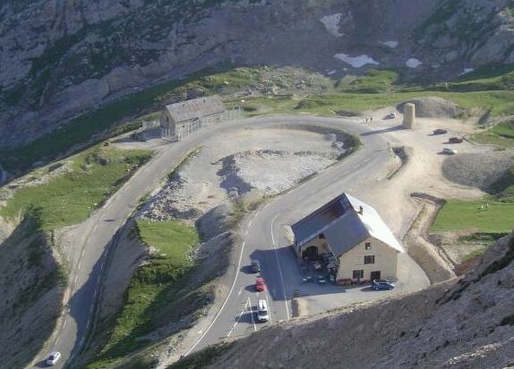 Col du Galibier zuidzijde vanaf de top genomen